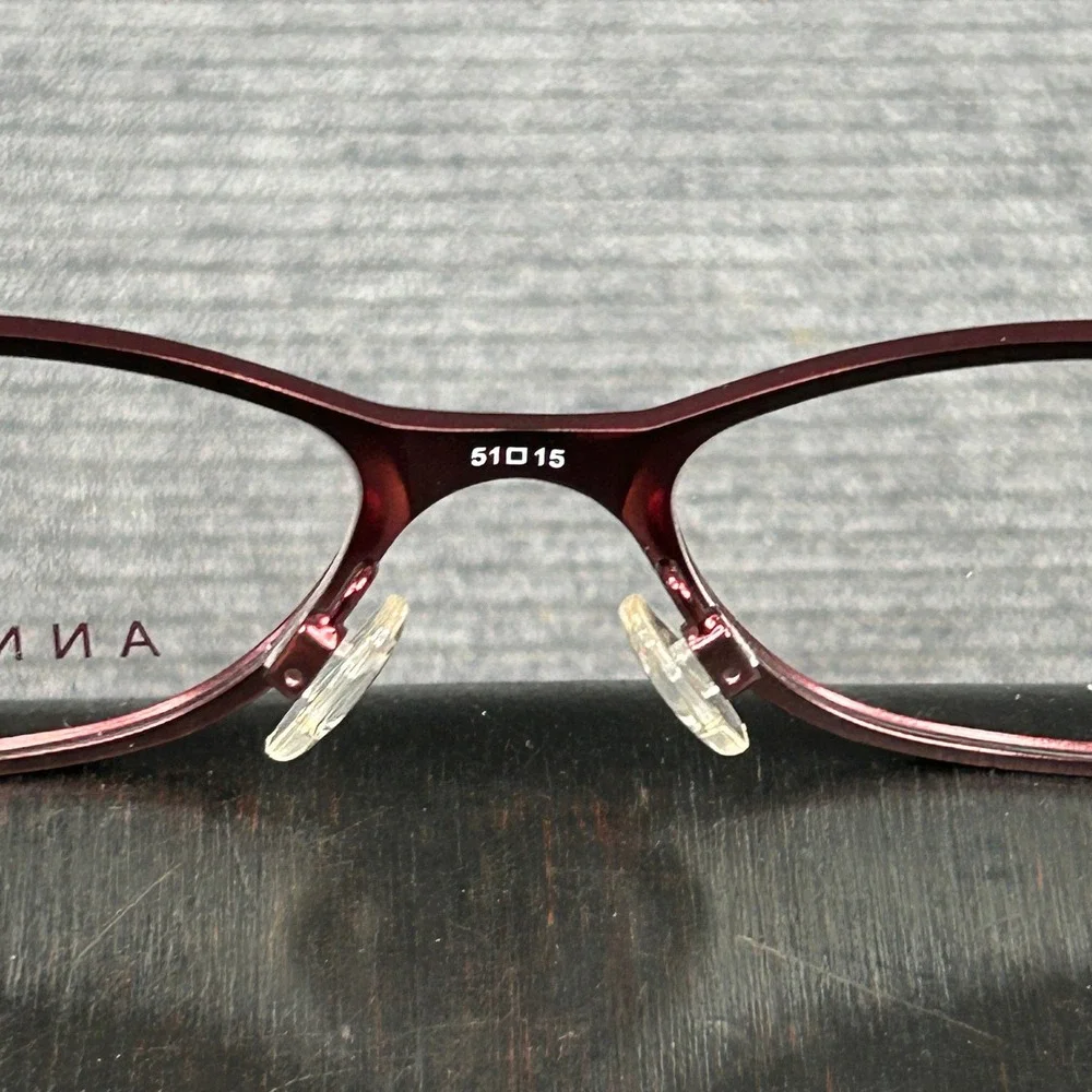 Anne Klein AK5014 Burgundy Fade Cat Eye Optical Y2k Eyeglass Frames 135 604